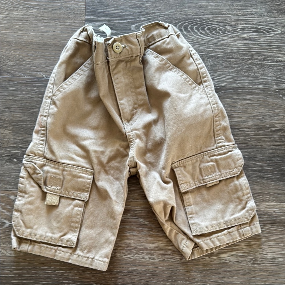 Kids Tan Cargo Shorts